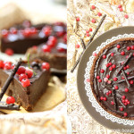 Шоколадный торт с ганашем и красной смородиной
